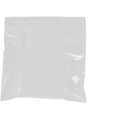 12" x 15" - 2 mil White Reclosable Poly Bags