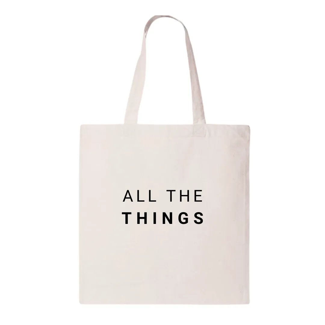 All The Things Canvas Tote