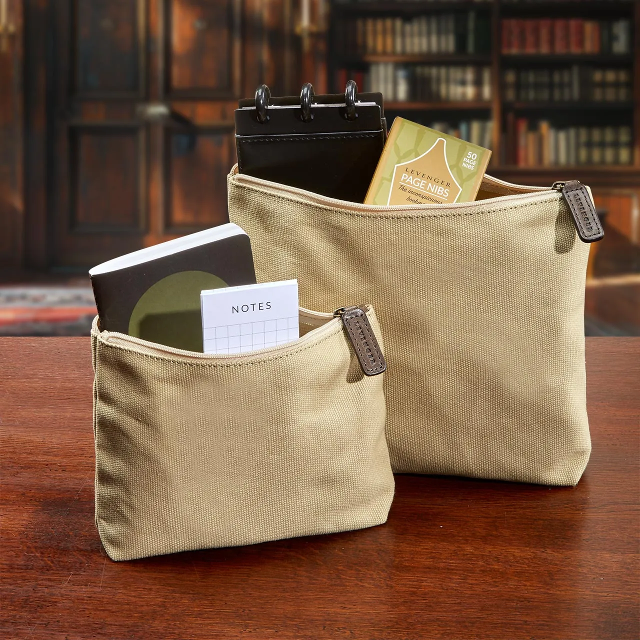 Canvas Courier Pouches (set of 2)