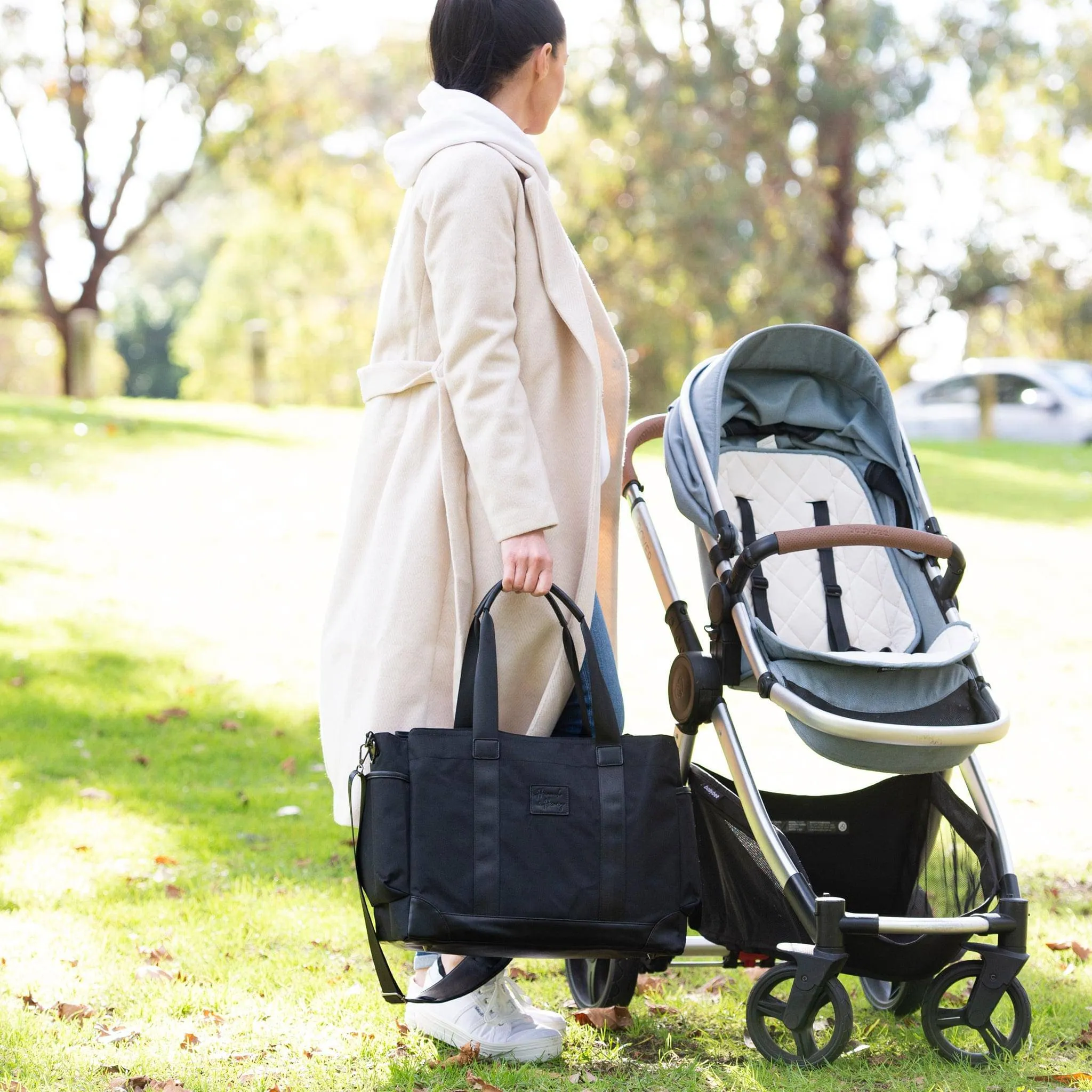 Charlie Nappy Tote | Black