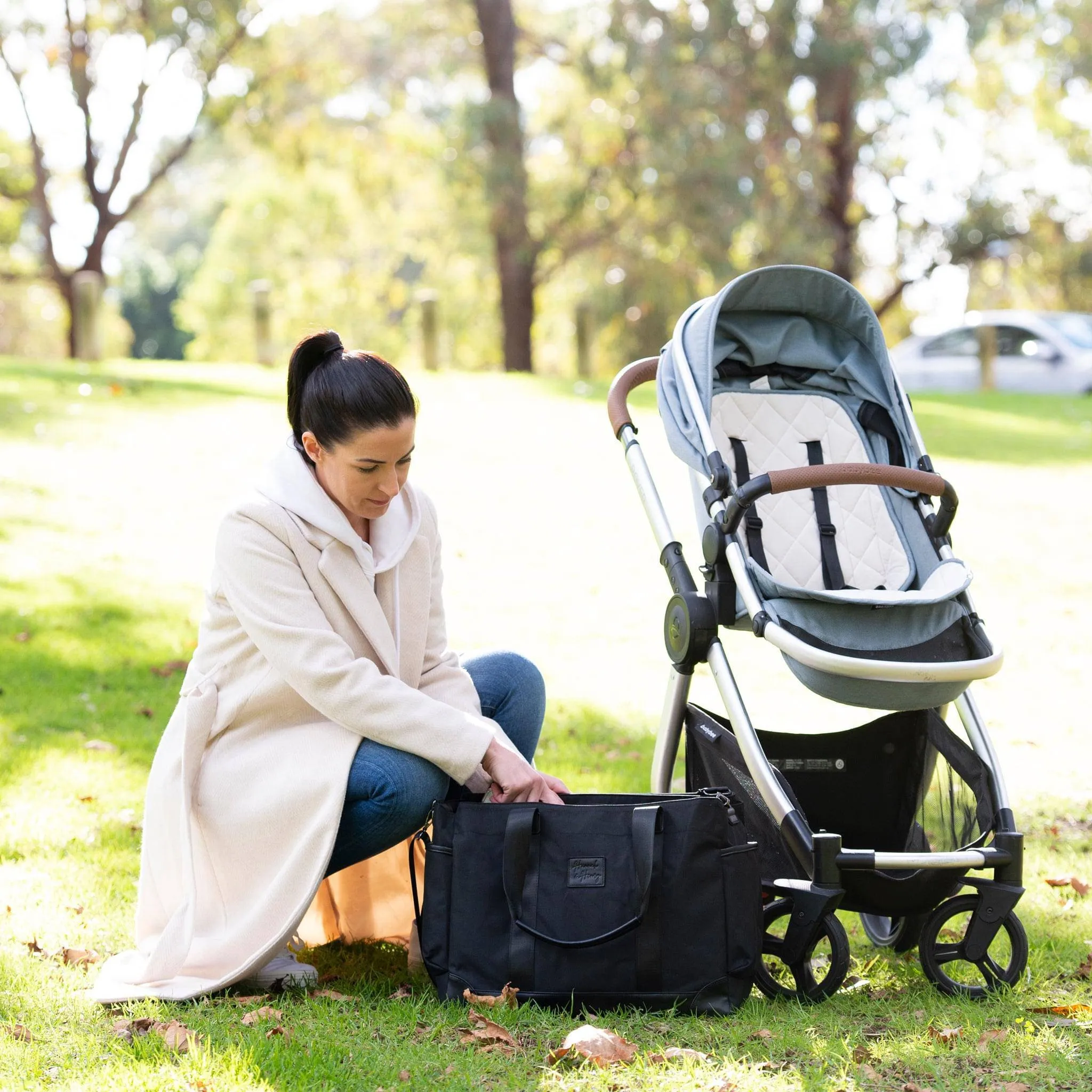 Charlie Nappy Tote | Black