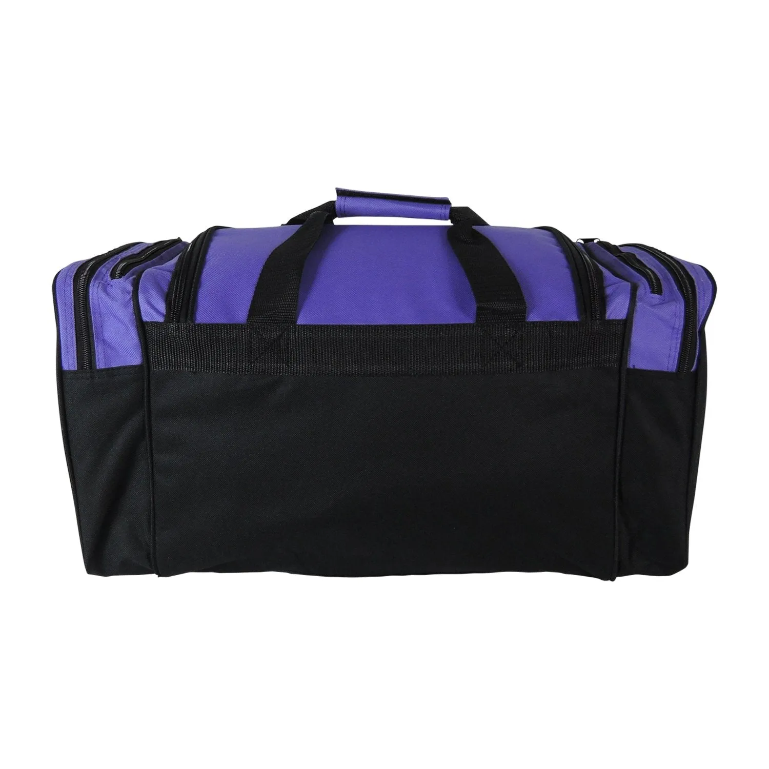 Dalix 20 Inch Sports Duffle Bag with Mesh and Valuables Pockets, Purple