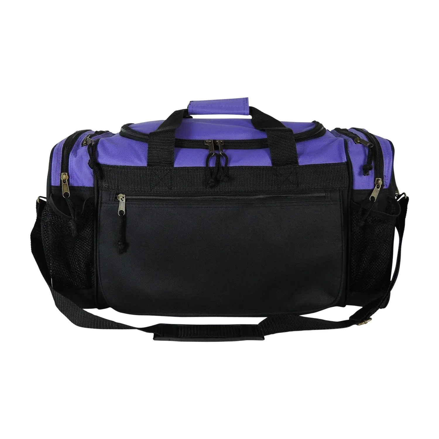 Dalix 20 Inch Sports Duffle Bag with Mesh and Valuables Pockets, Purple