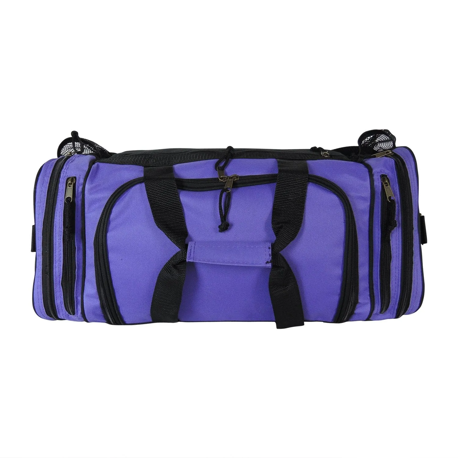 Dalix 20 Inch Sports Duffle Bag with Mesh and Valuables Pockets, Purple