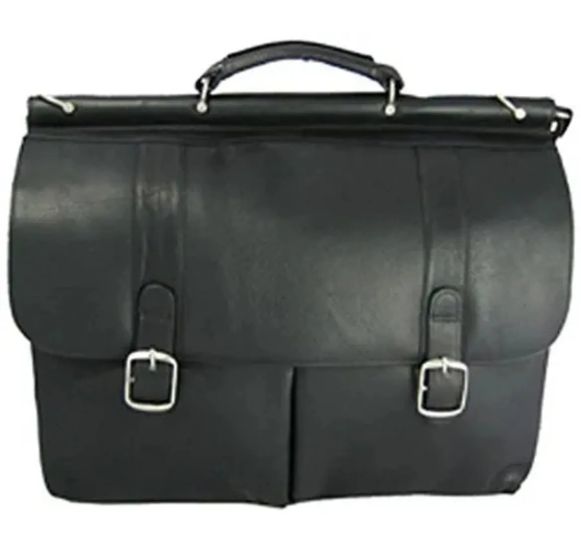 David King Dowel Top Leather Briefcase- $270