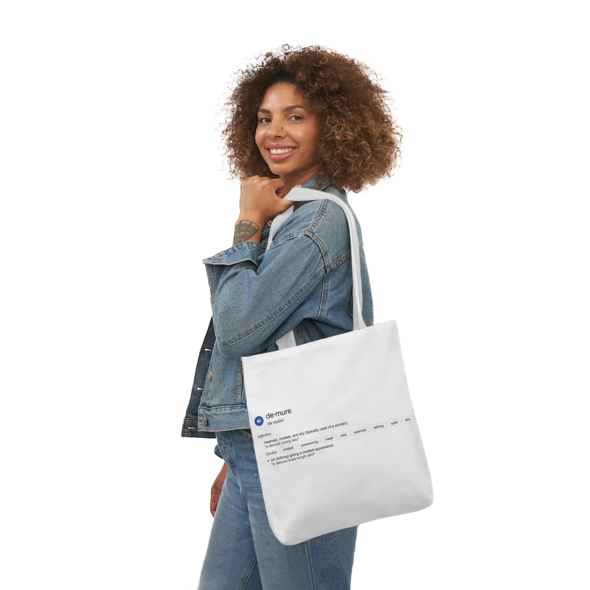 DEMURE Tote Bag