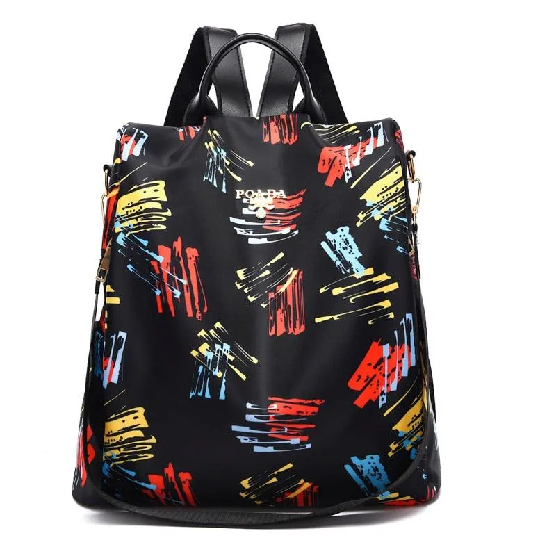 Fashion Style Female Anti-theft Backpack Oxford Cloth Bookbags for School Teenagers Girls Designer High Quality Travel Backpacks