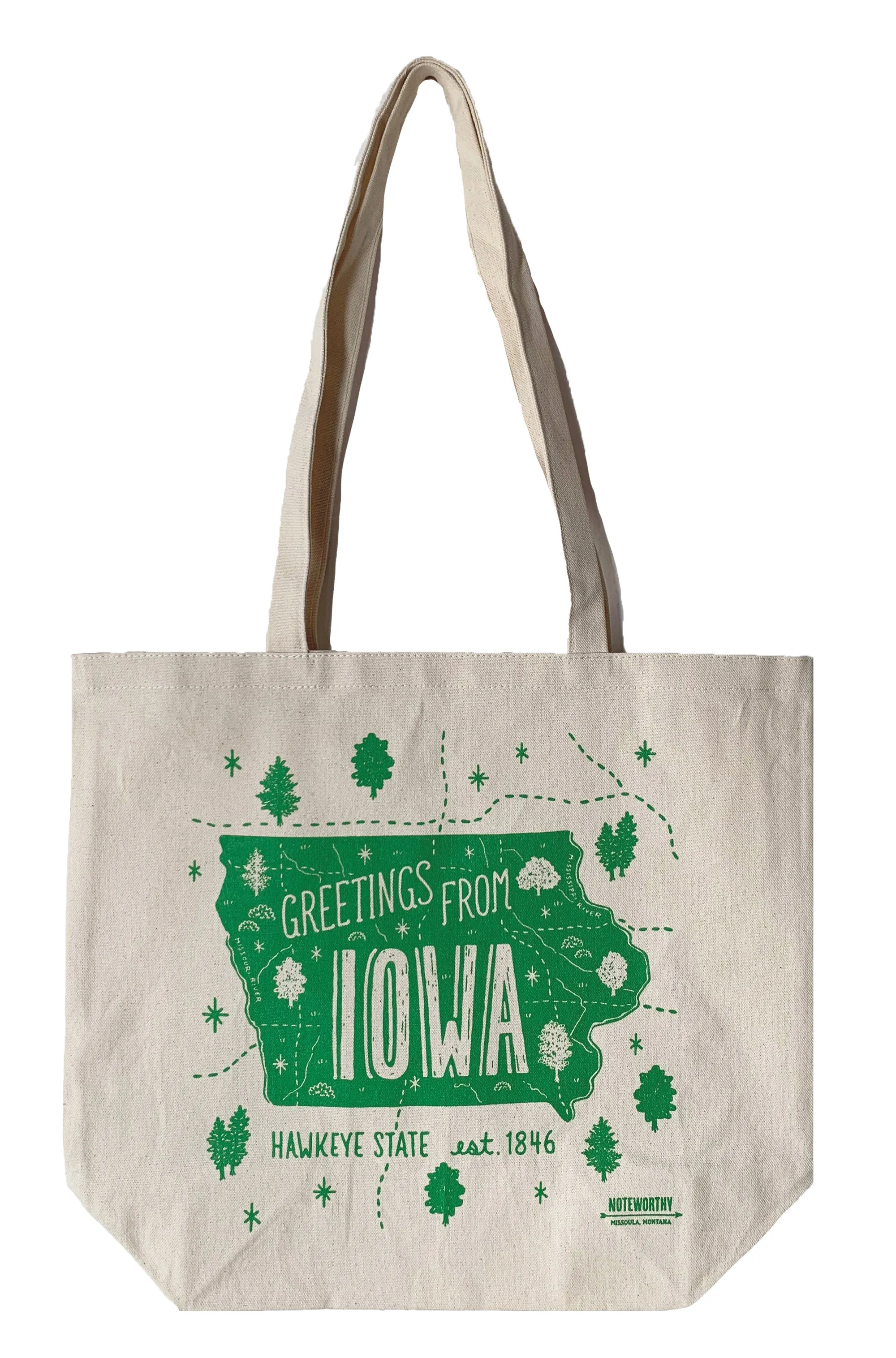 Greetings From Iowa, Tote Bag