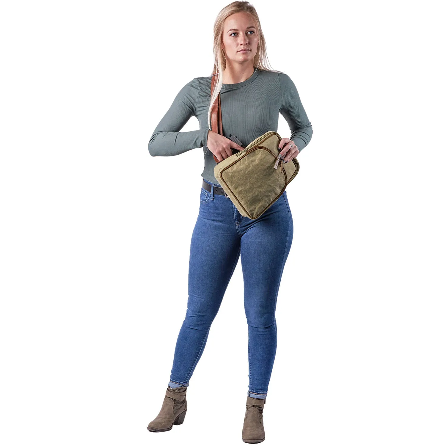 Kennedy Canvas Sling Concealed-Carry Backpack