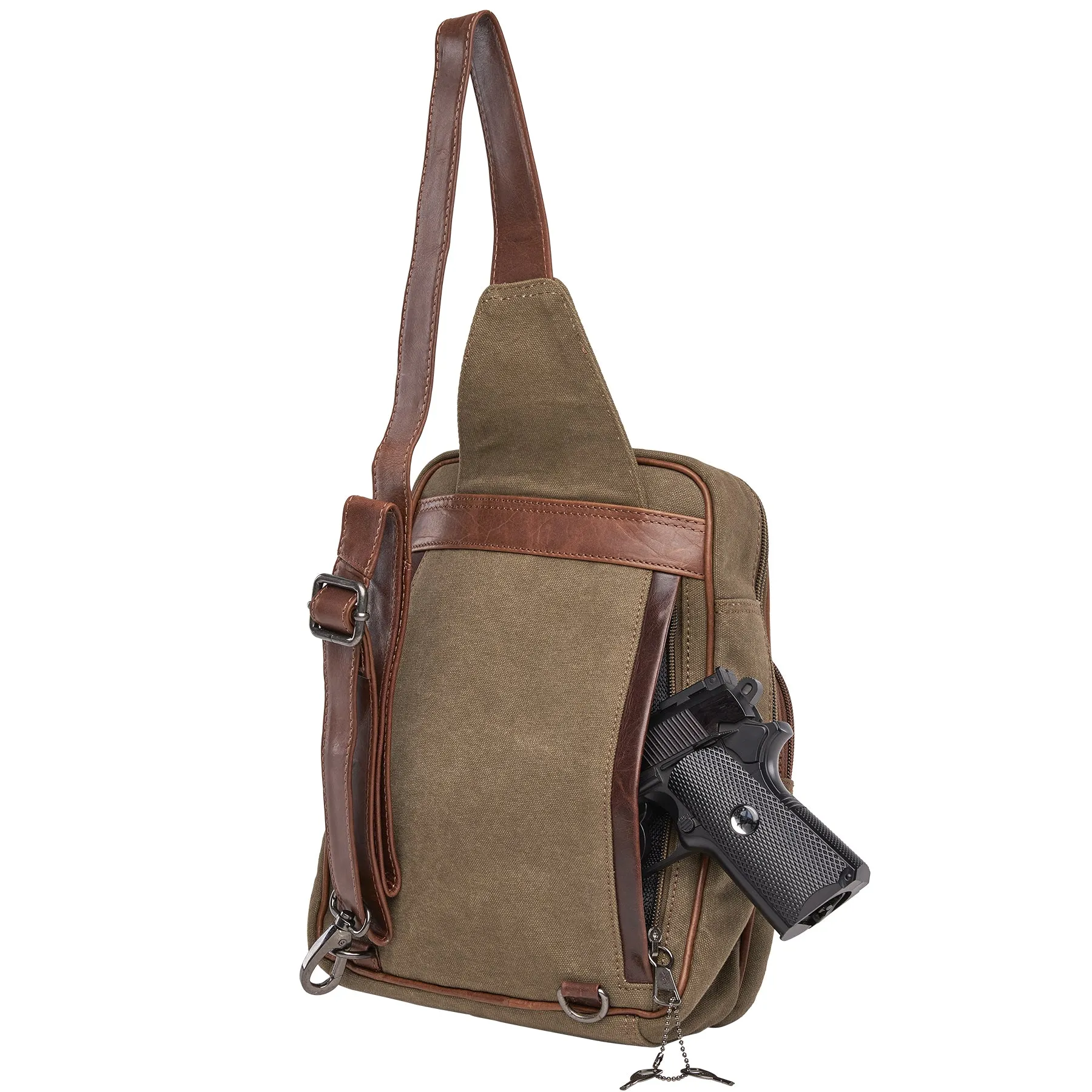 Kennedy Canvas Sling Concealed-Carry Backpack