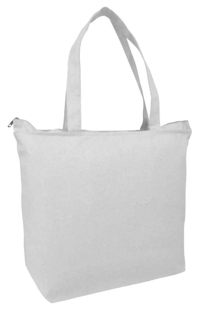 Large Canvas Zippered Tote Bag - TG261