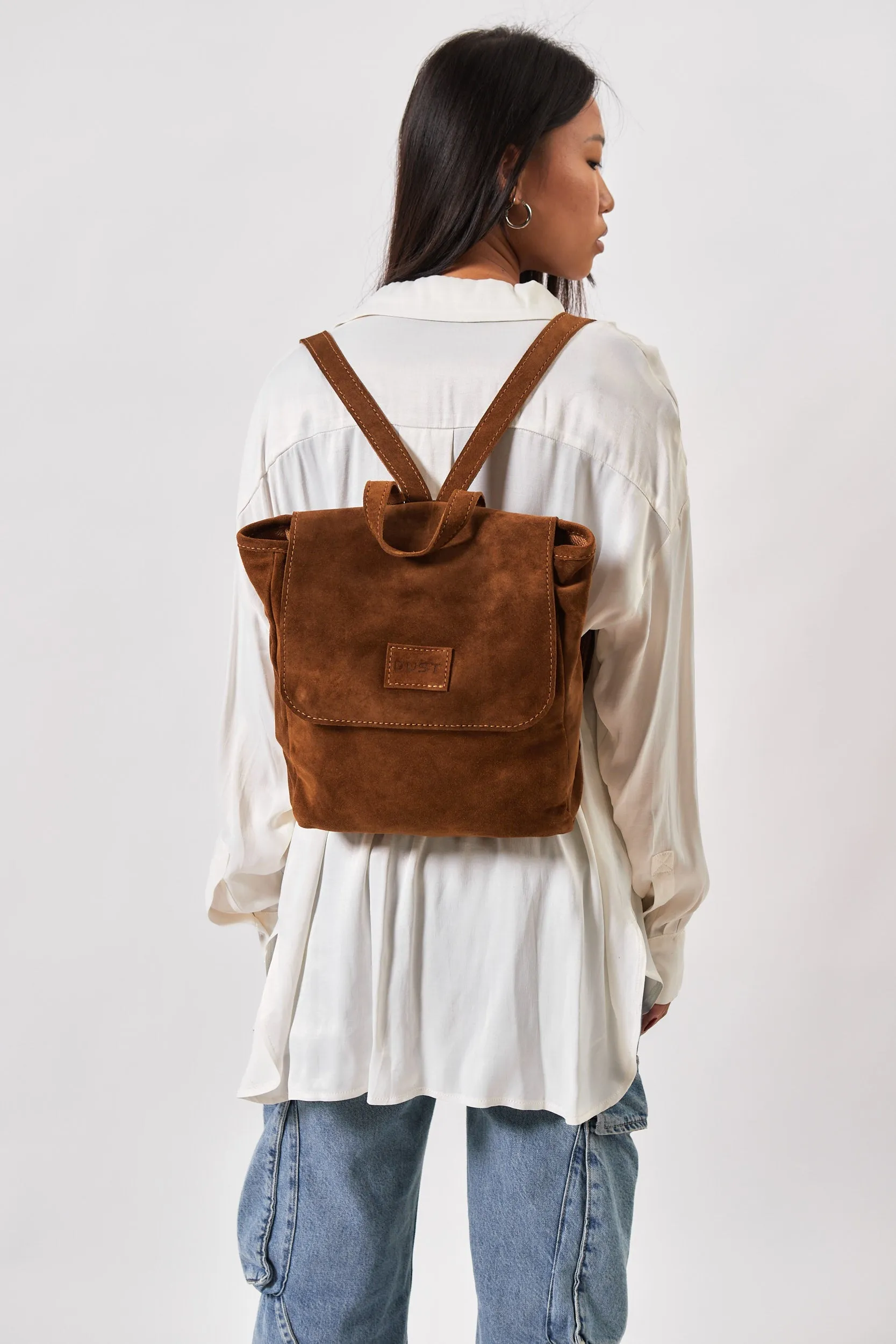 Leather Backpack Brown Upper West Side Collection