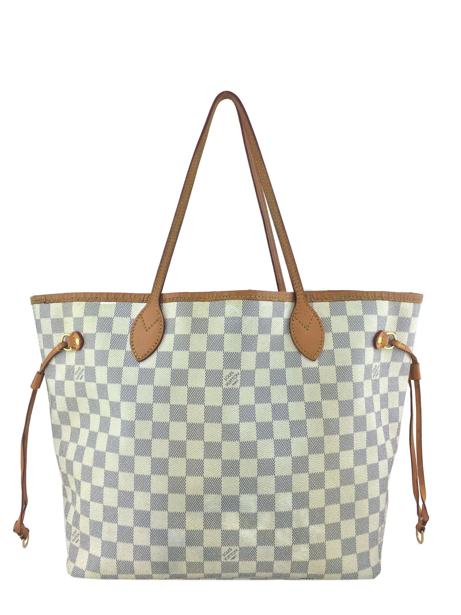 Louis Vuitton Damier Azur Neverfull MM Tote Bag