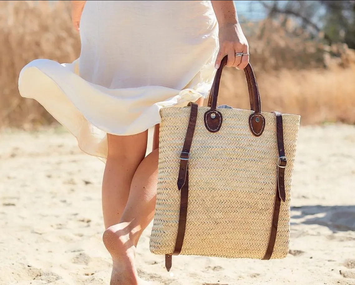 Moroccan Shopping Basket Backpack