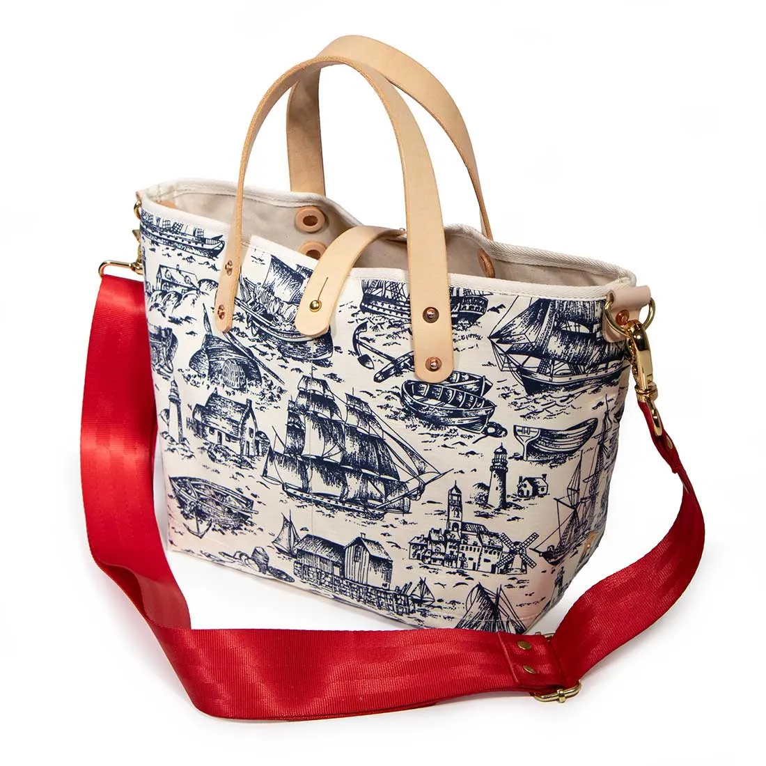 Nautical Toile All Day Mini Tote