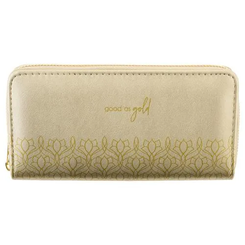 Pearl Shimmer Wallet "Good as Gold"