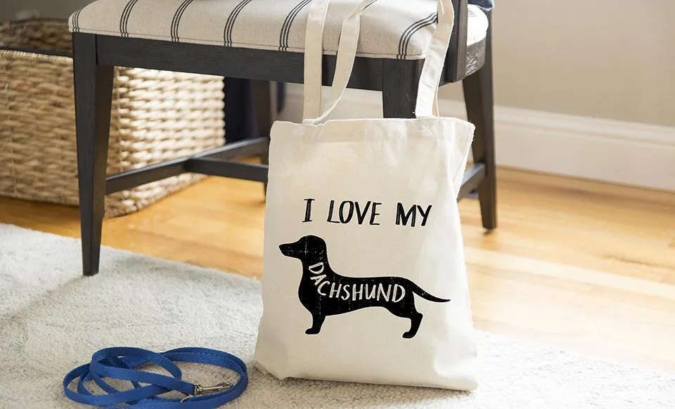 Personalized Dog Tote Bags