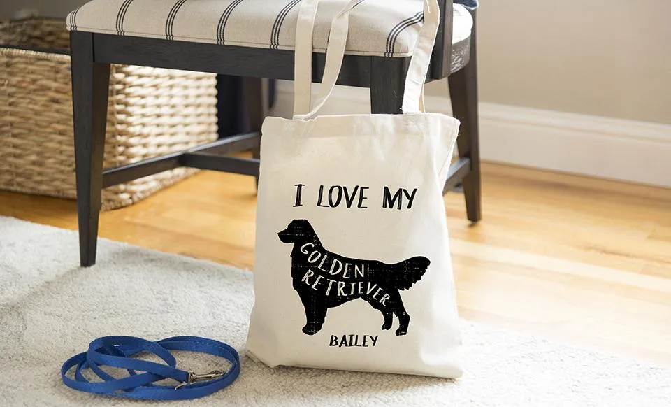 Personalized Dog Tote Bags