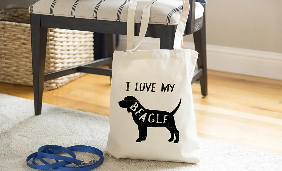 Personalized Dog Tote Bags