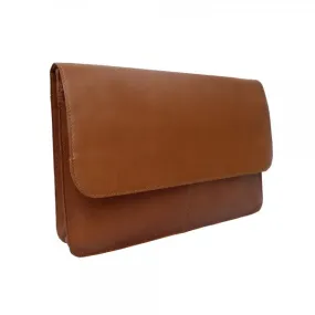 Piel Leather Three Section Flap Portfolio