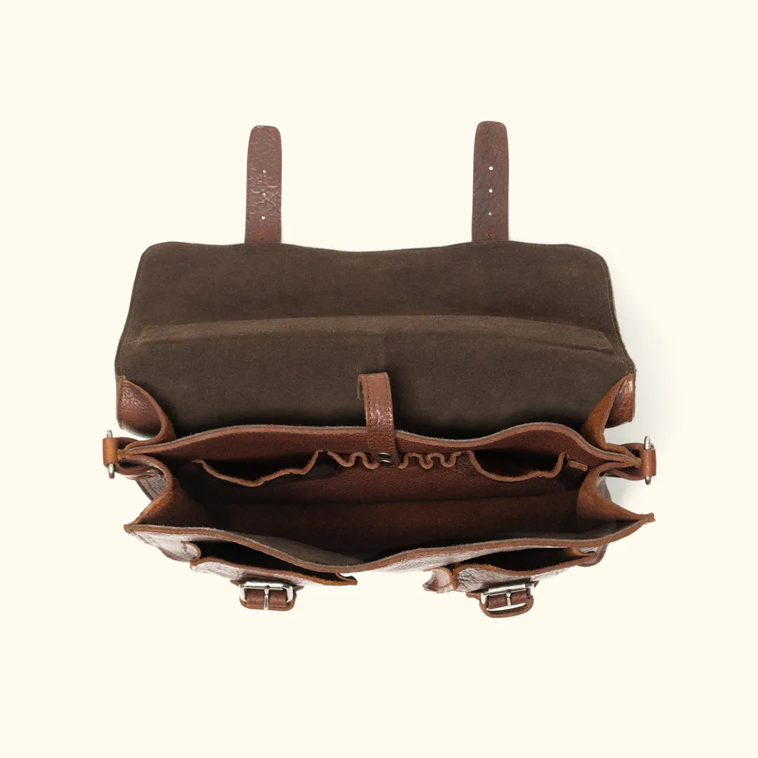 Ryder Reserve Bison Leather Briefcase | Brown