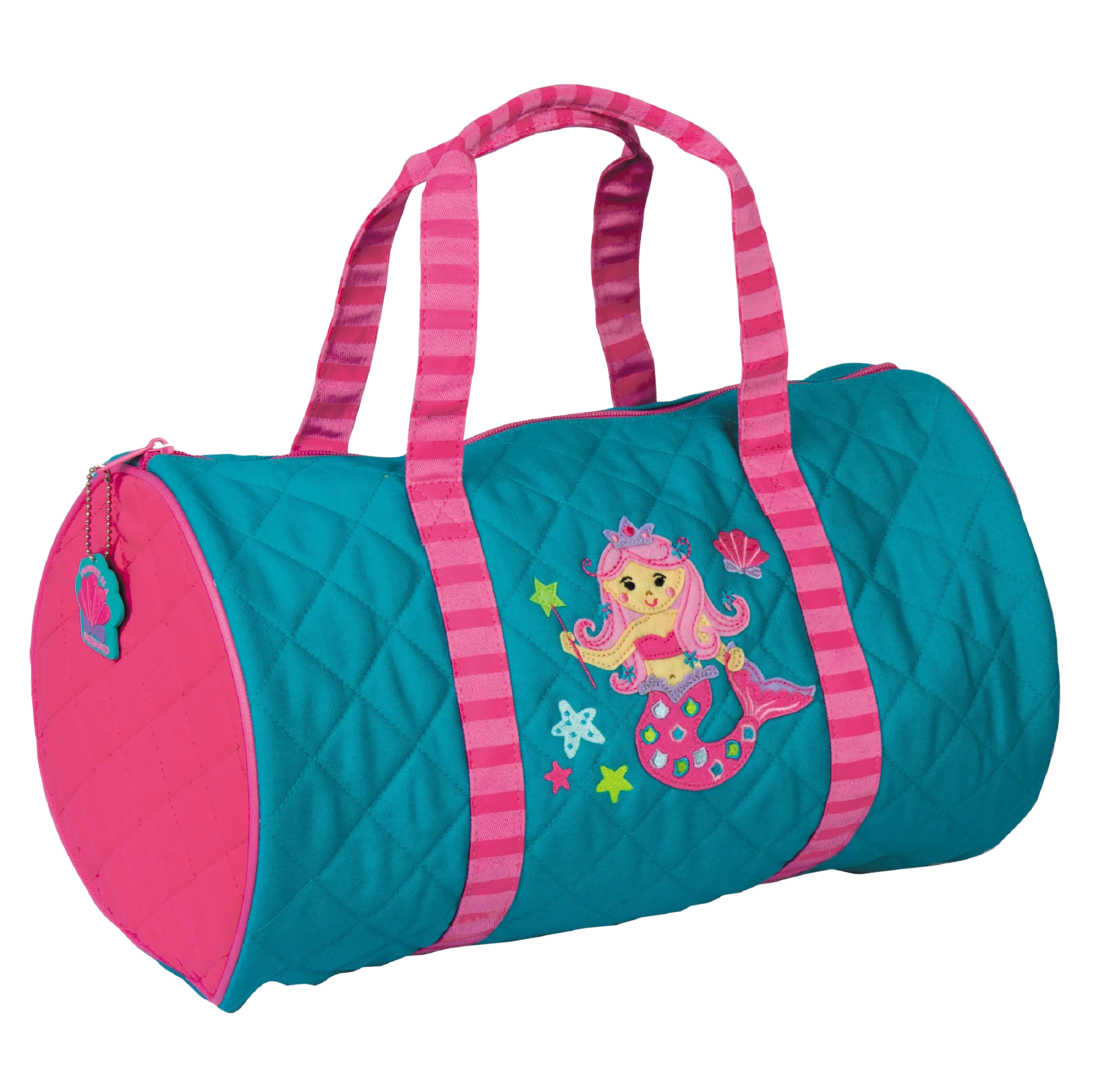 Stephen Joseph Quilted Duffle Bag, Teal Mermaid