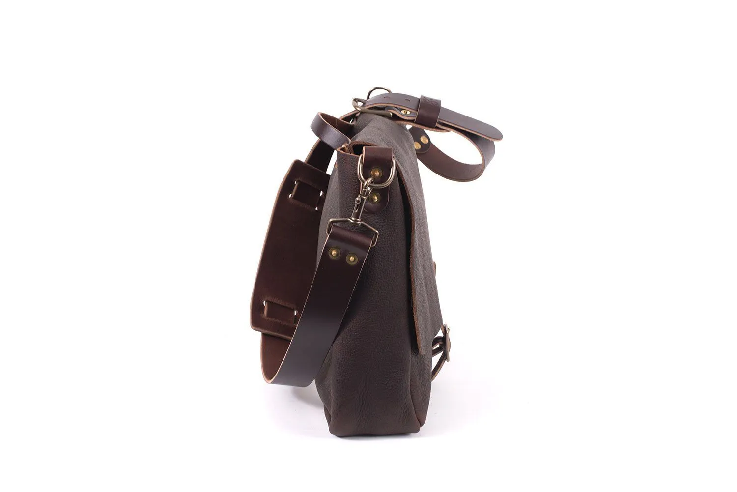 STEPHEN LEATHER MESSENGER BAG