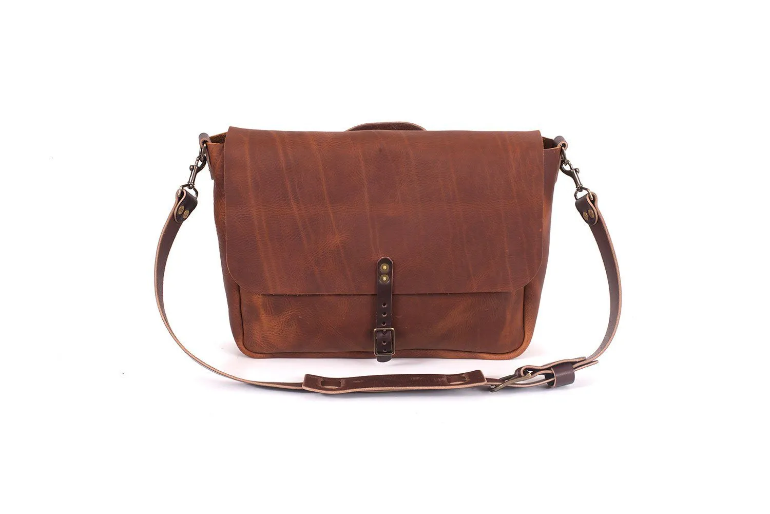 STEPHEN LEATHER MESSENGER BAG