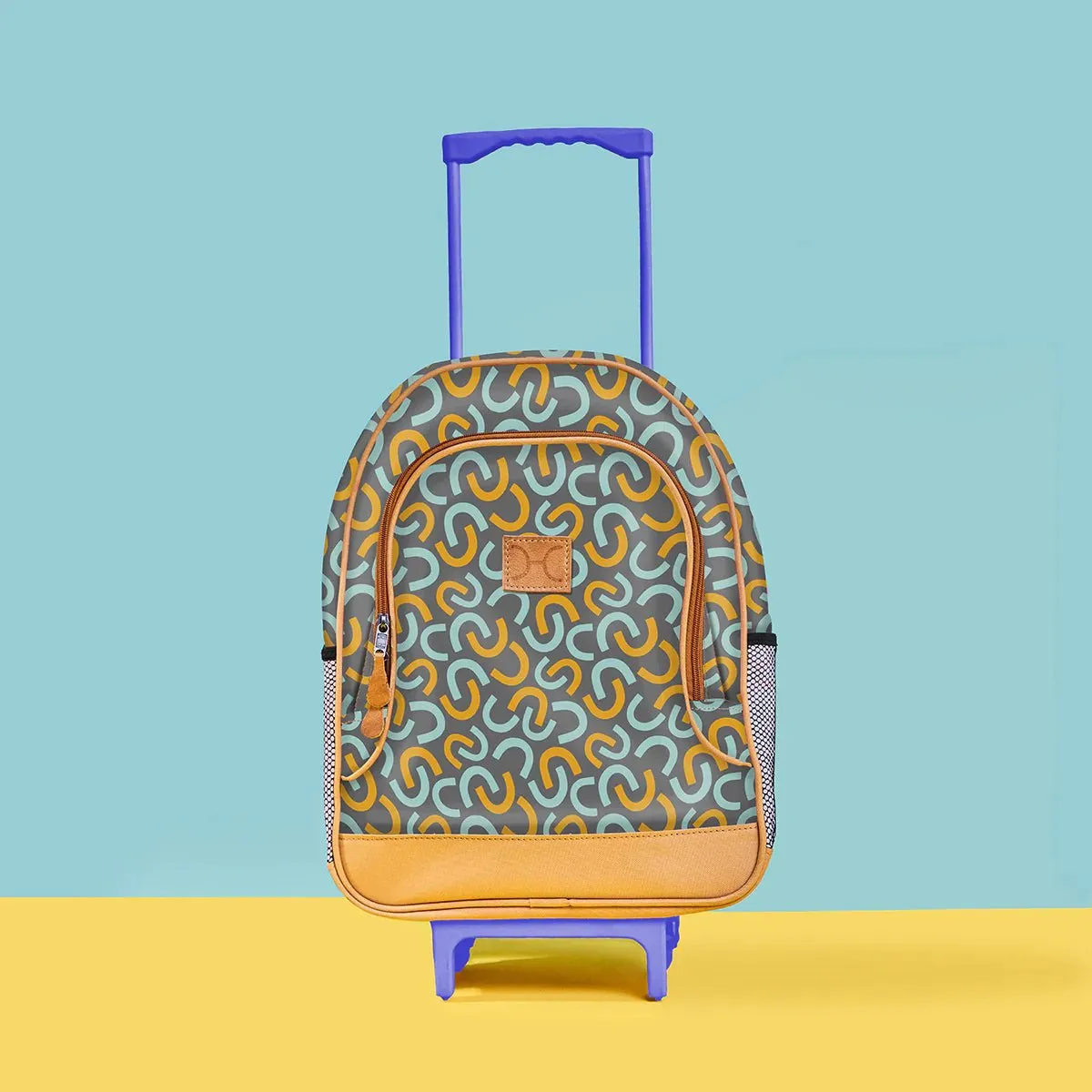 Thandana Laminated Fabric Kid's School Wheelie Backpack