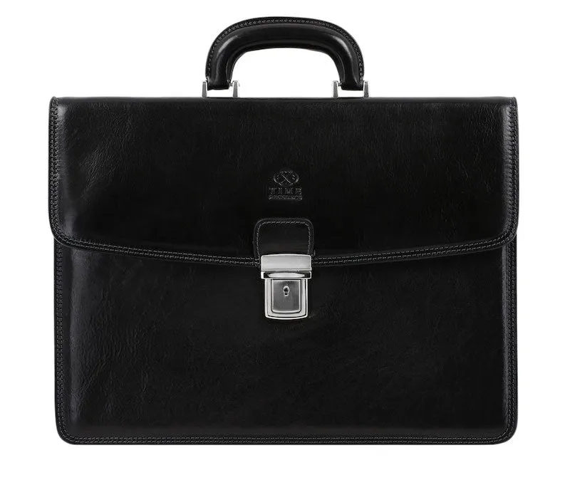 The Sound of the Mountain - Leather Briefcase