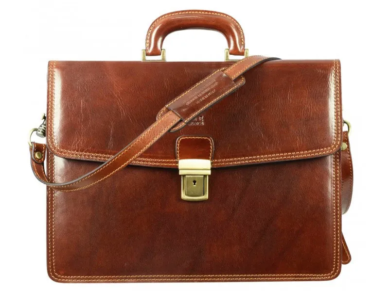 The Sound of the Mountain - Leather Briefcase