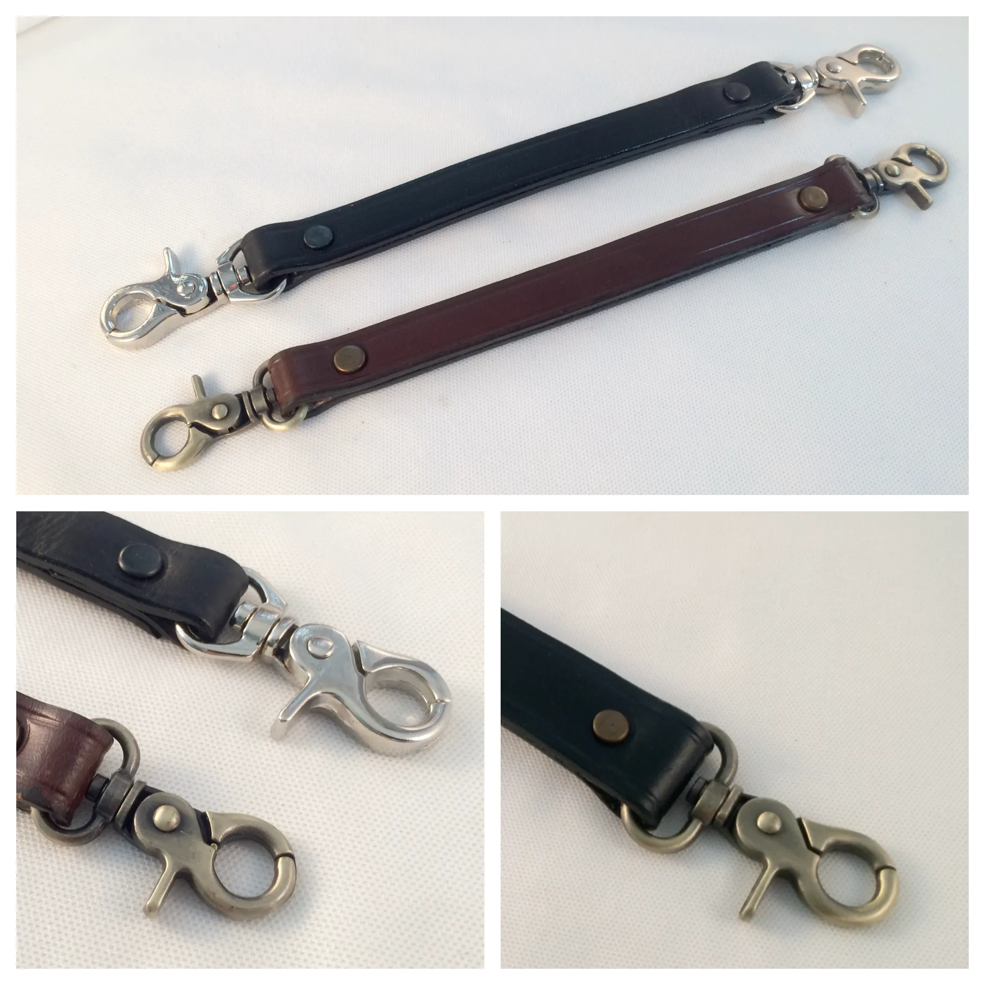 Versatile 5/8" Leather Handle for Luggage, Briefcases, Instrument Cases, and Gym Bags - Available in 4 Colors