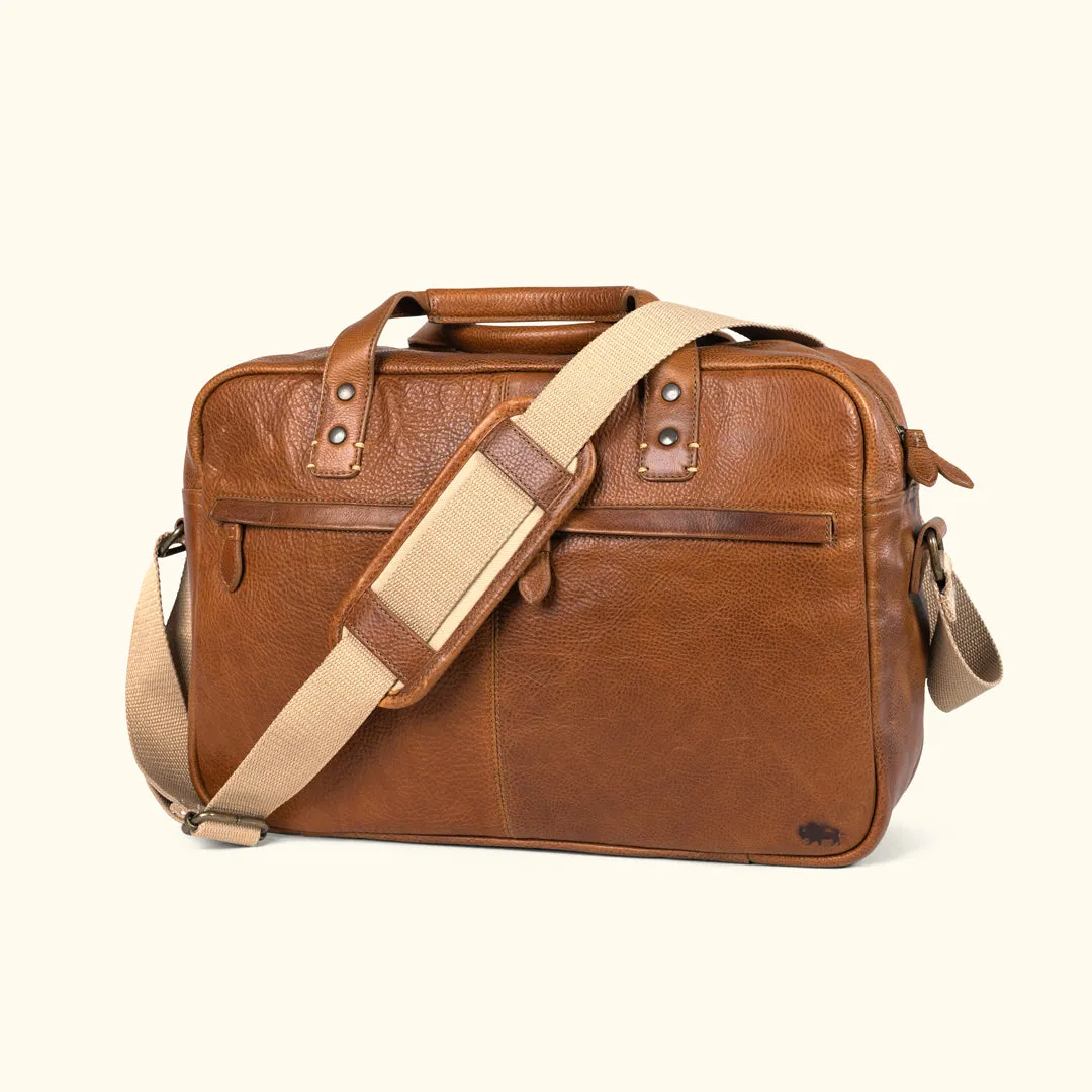 Walker Leather Pilot Bag | Rustic Tan