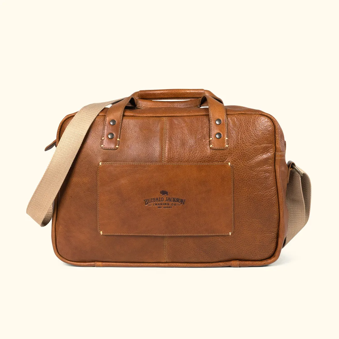 Walker Leather Pilot Bag | Rustic Tan