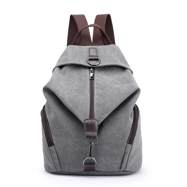 Women's Junie Style Canvas Backpack